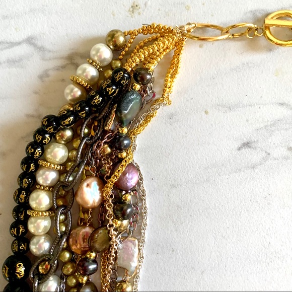 Handmade multi-strand necklace - Picture 4 of 11